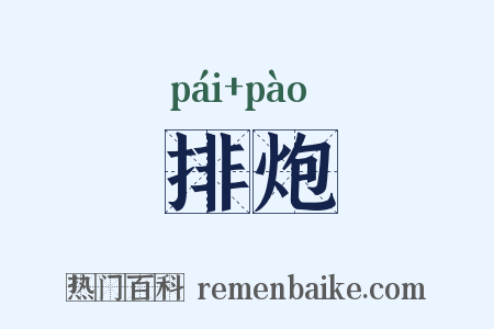 排炮是什么意思的图片